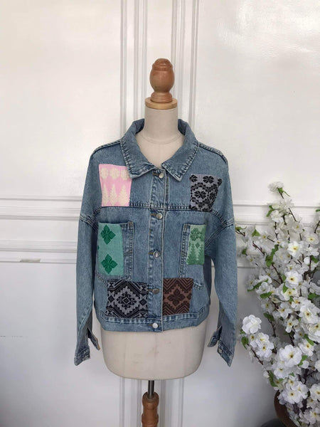 L - Denim Patch Jacket