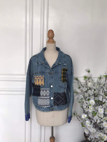 (l) - Denim Patch Jacket