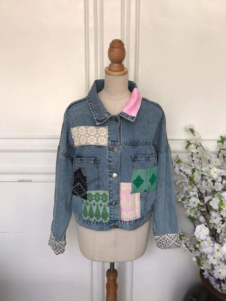 L - Denim Patch Jacket