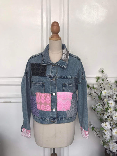 S - Denim Patch Jacket