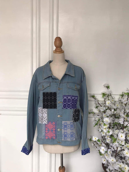 (l) - Denim Patch Jacket