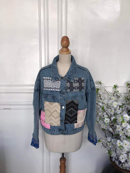 L - Denim Patch Jacket