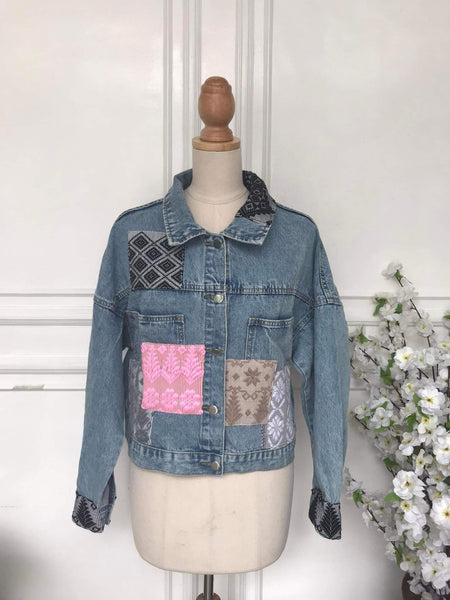 S - Denim Patch Jacket