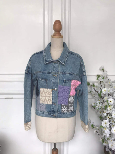 S - Denim Patch Jacket