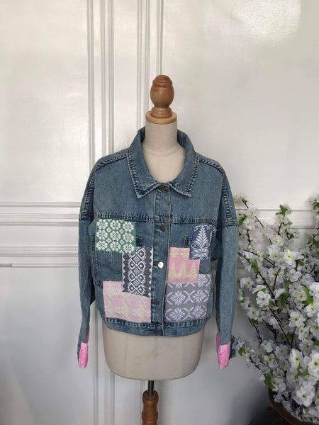 L - Denim Patch Jacket