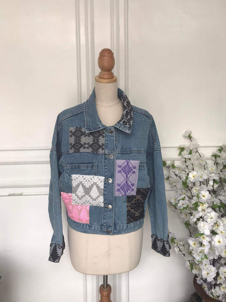 S - Denim Patch Jacket