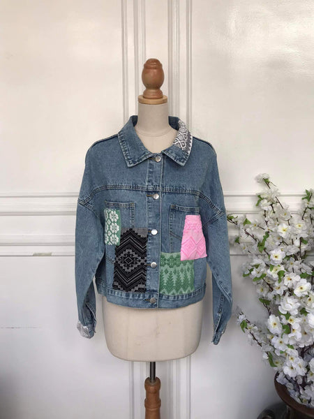 L - Denim Patch Jacket