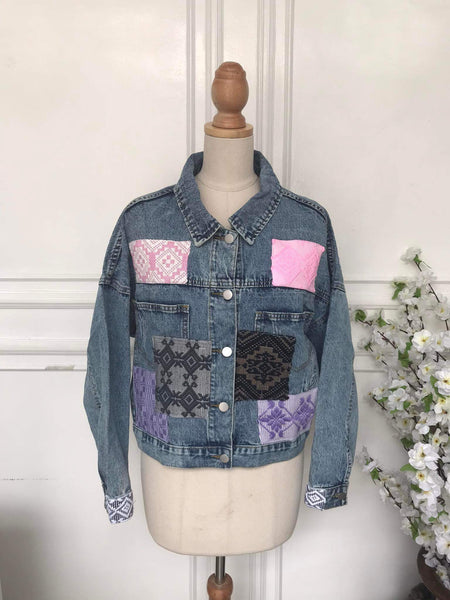 S - Denim Patch Jacket