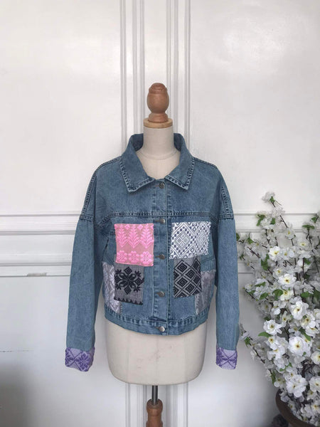 S - Denim Patch Jacket
