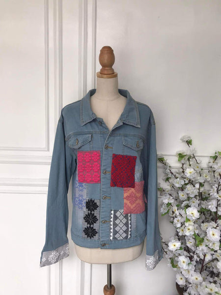 (l) - Denim Patch Jacket