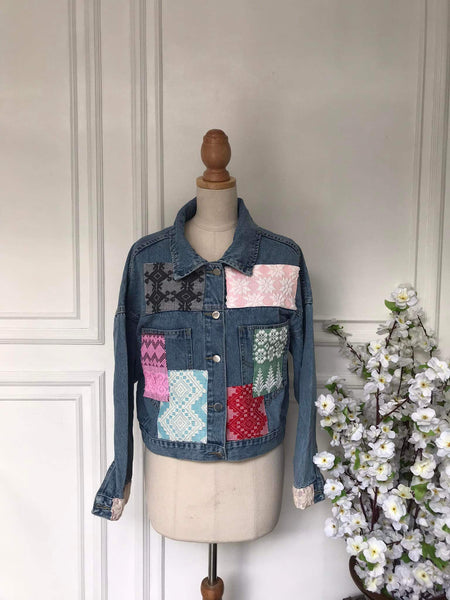 (m) - Denim Patch Jacket