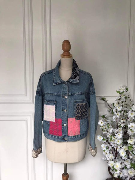 (m) - Denim Patch Jacket