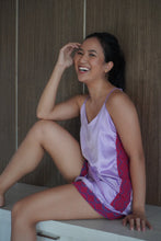 Load image into Gallery viewer, Lilac sleeveless shorts set
