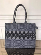 Load image into Gallery viewer, Floral Black Tote Bag
