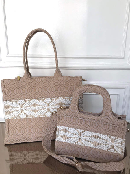 Beige Tote Bag